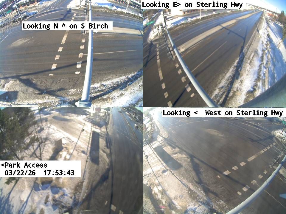 Sterling Highway & Birch St/Park live webcam