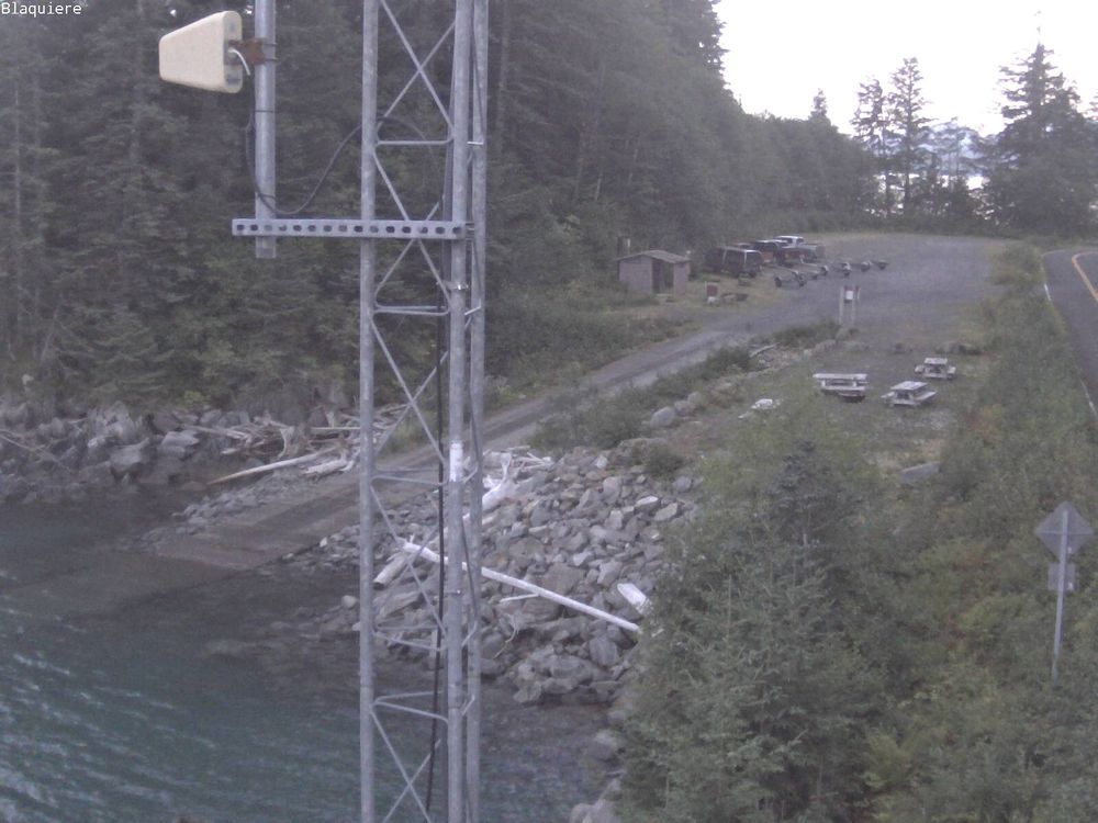 Mitkof Highway @ Blaquiere Point MP 33 live traffic camera, angle 1 of 2