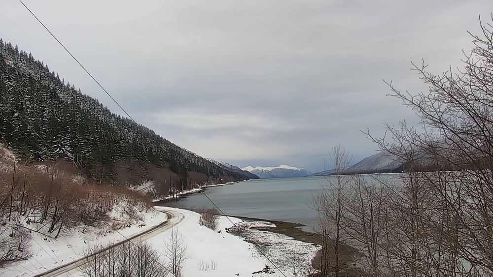 Thane Road at Snowslide Creek Avalanche Path MP 1.9 live webcam