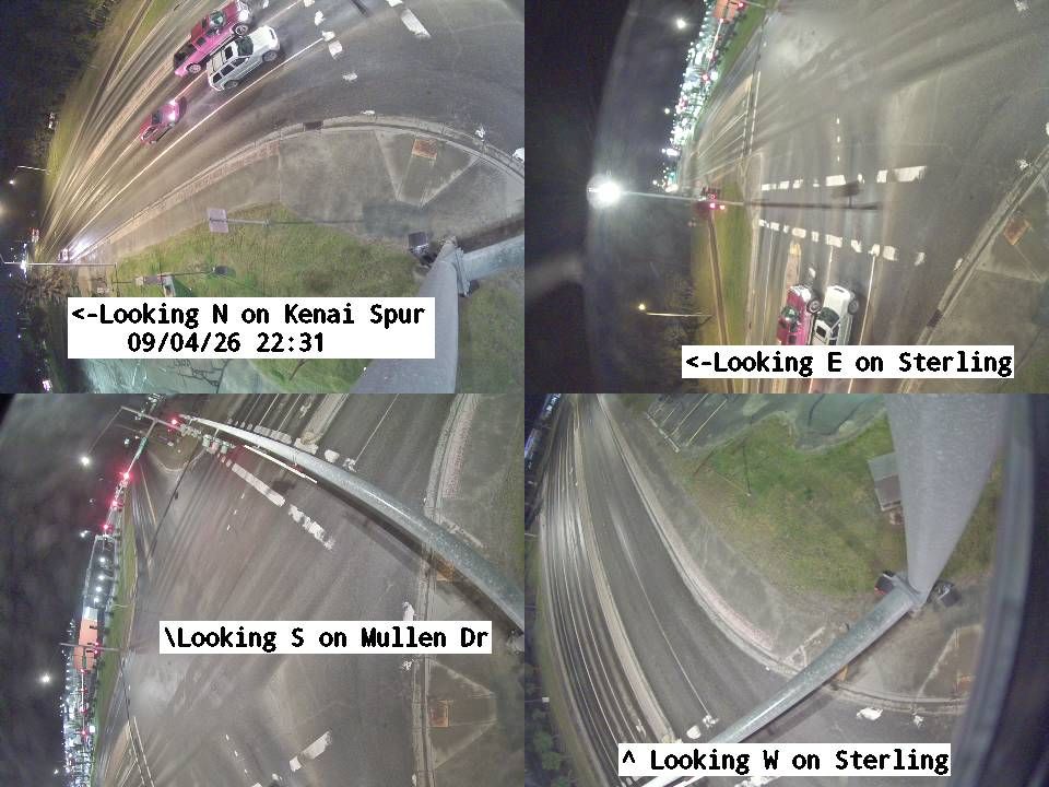 Sterling Hwy & Kenai Spur Hwy live traffic camera