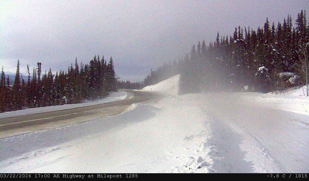 Alaska Highway MP 1285 live webcam