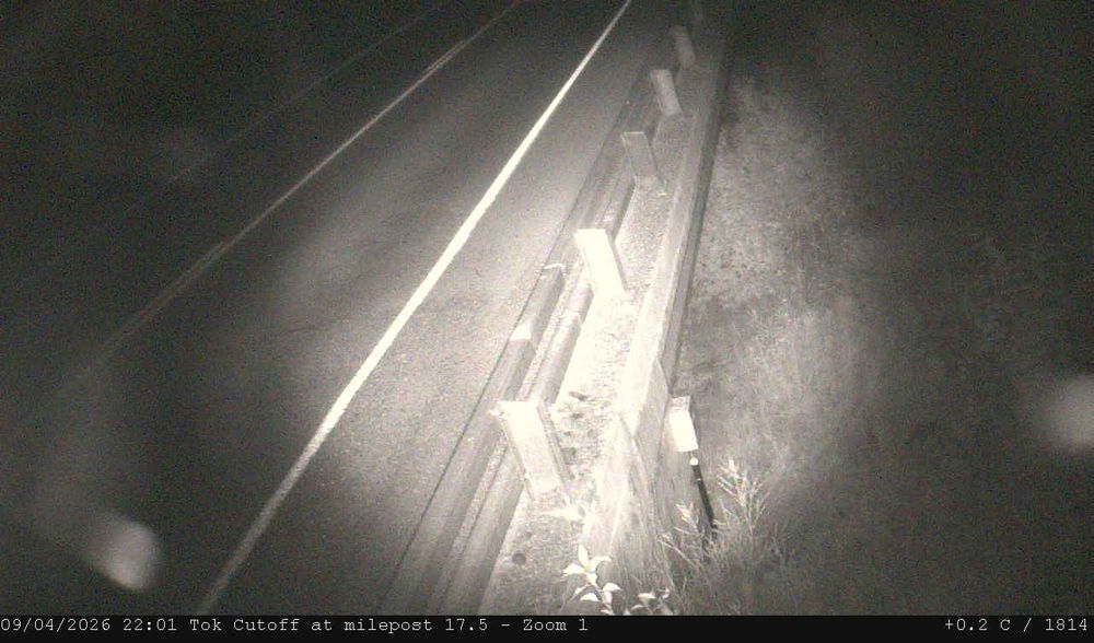 Tok Cutoff @ MP 18.5 live traffic camera, angle 1 of 2