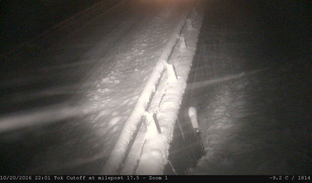 Tok Cutoff @ MP 18.5 live traffic camera, angle 1 of 2