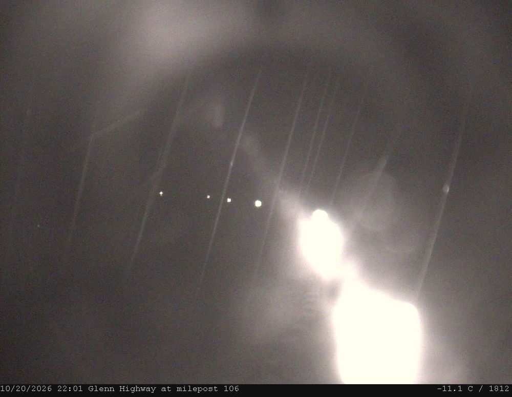 Glenn Highway @ MP 106 live traffic camera, angle 1 of 2