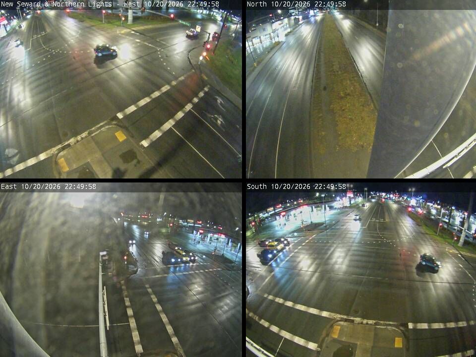 New Seward Hwy & Northern Lights live traffic camera
