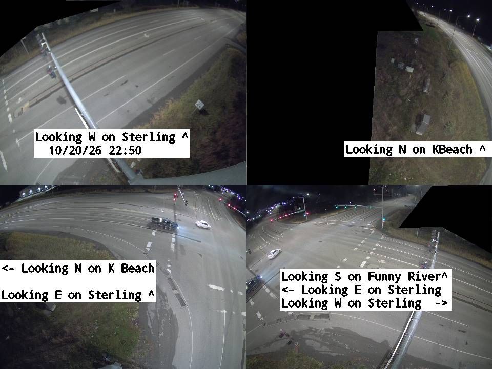 Sterling Hwy & Kalifornsky Beach Rd live traffic camera