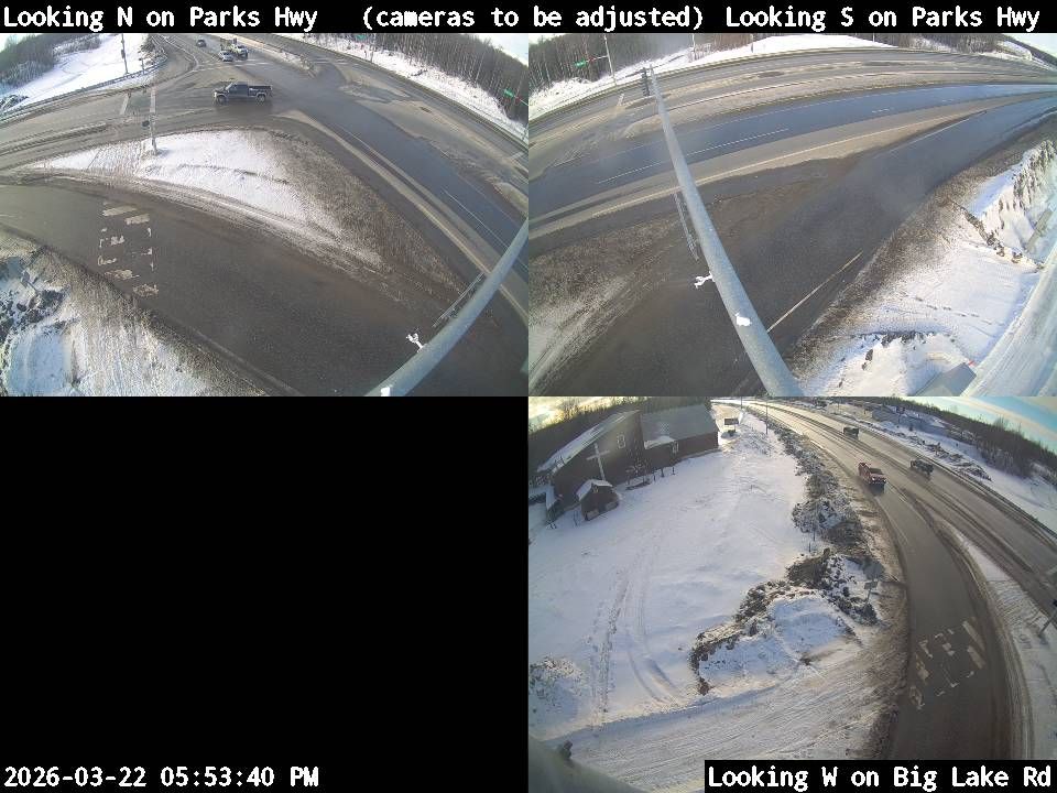 Parks Hwy & Big Lake Rd live webcam