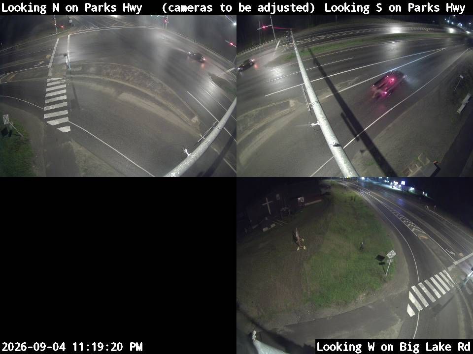 Parks Hwy & Big Lake Rd live traffic camera