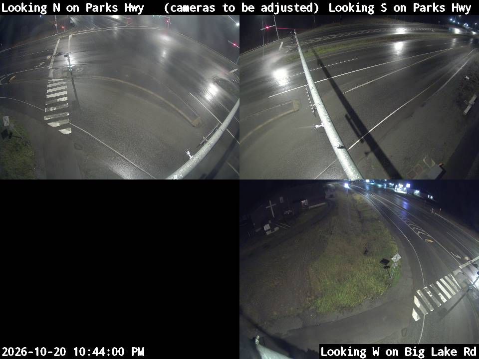 Parks Hwy & Big Lake Rd live traffic camera
