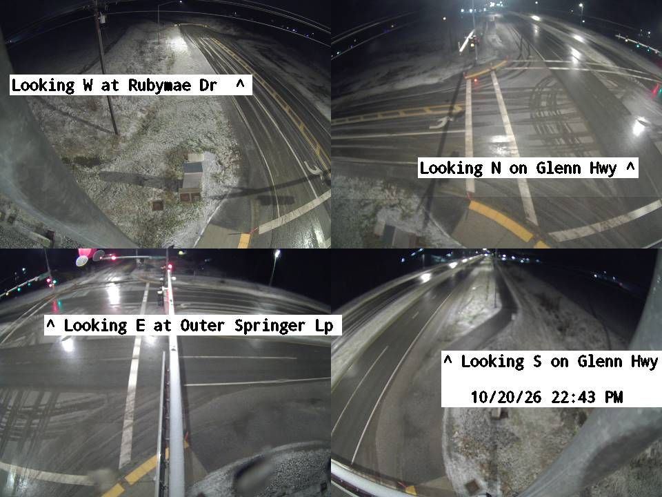 Glenn Hwy & Outer Spring Loop / Rubymae Dr live traffic camera